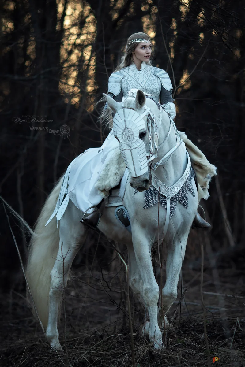 Возьмите Белая кожаная амуниция на коня напрокат (Фото 1) в Москве