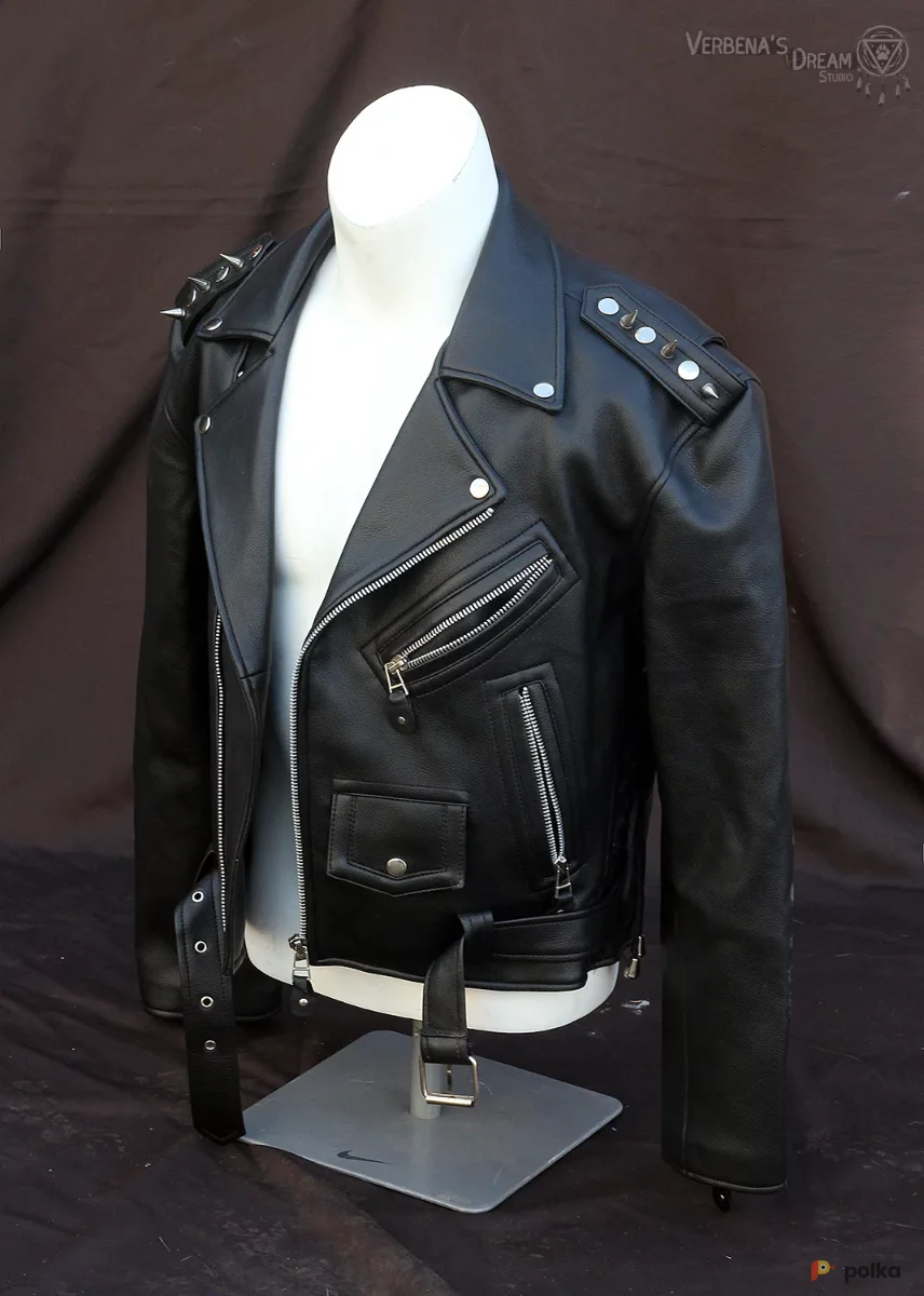 Возьмите Черная байкерская куртка напрокат (Фото 1) в Москве