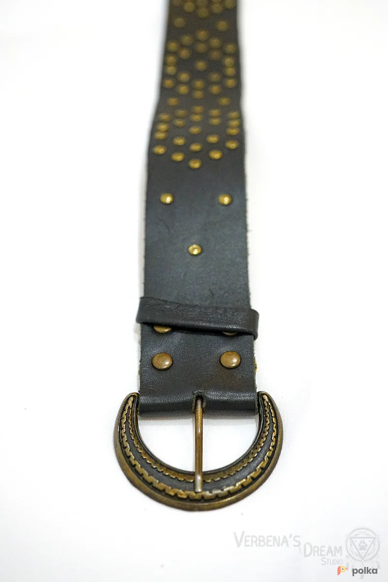 Возьмите Черный широкий пояс в бронзе напрокат (Фото 1) в Москве