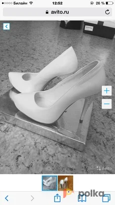 Возьмите Свадебные туфли белые  напрокат (Фото 1) в Москве
