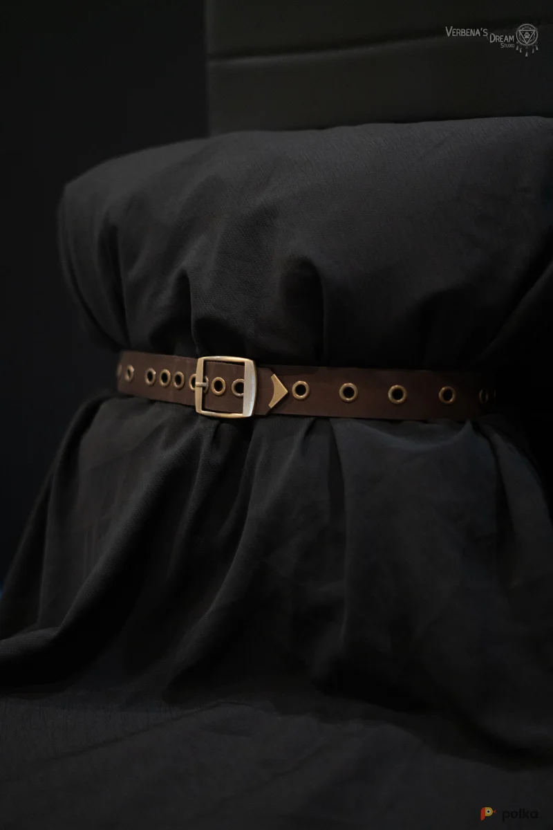 Возьмите Тонкий коричневый пояс с люверсами напрокат (Фото 1) в Москве