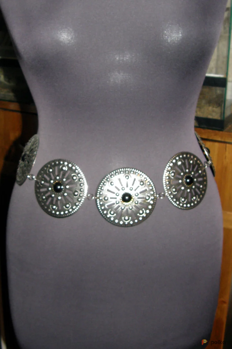 Возьмите Пояс-цепочка серебряные диски напрокат (Фото 1) в Москве