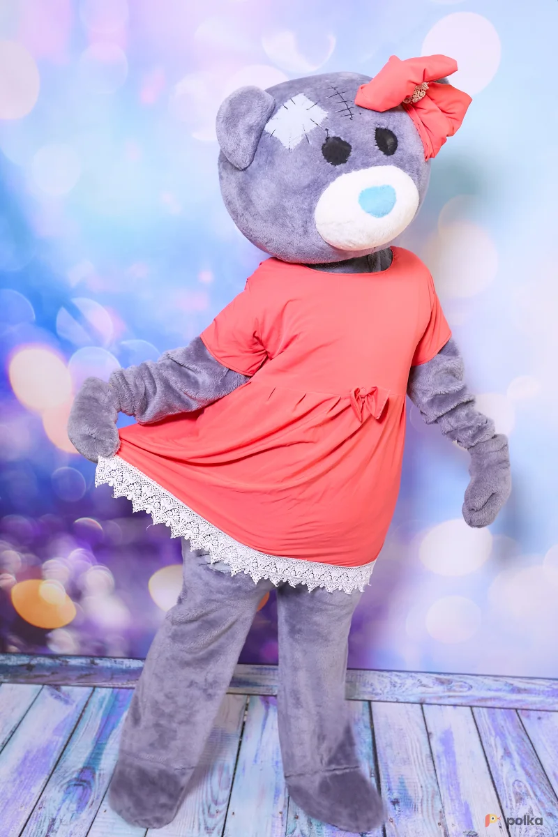 Возьмите Ростовая кукла мишка Тедди костюм  напрокат (Фото 1) в Москве