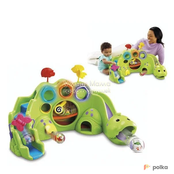 Возьмите РАЗВИВАЮЩИЙ ДИНОЗАВР "ROAR AND ROLL ", FISHER PRICE напрокат (Фото 1) В Ростове-на-Дону