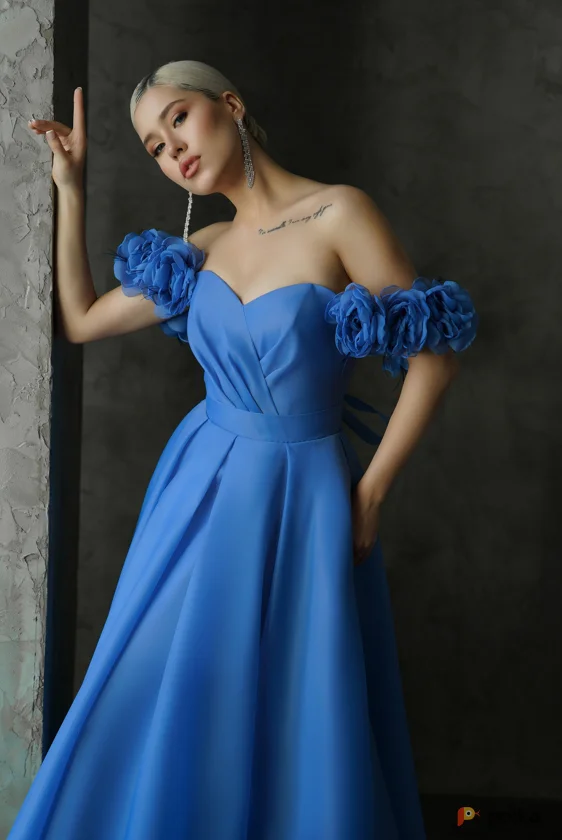 Возьмите Платье вечернее Прованс электрик напрокат (Фото 1) В Туле