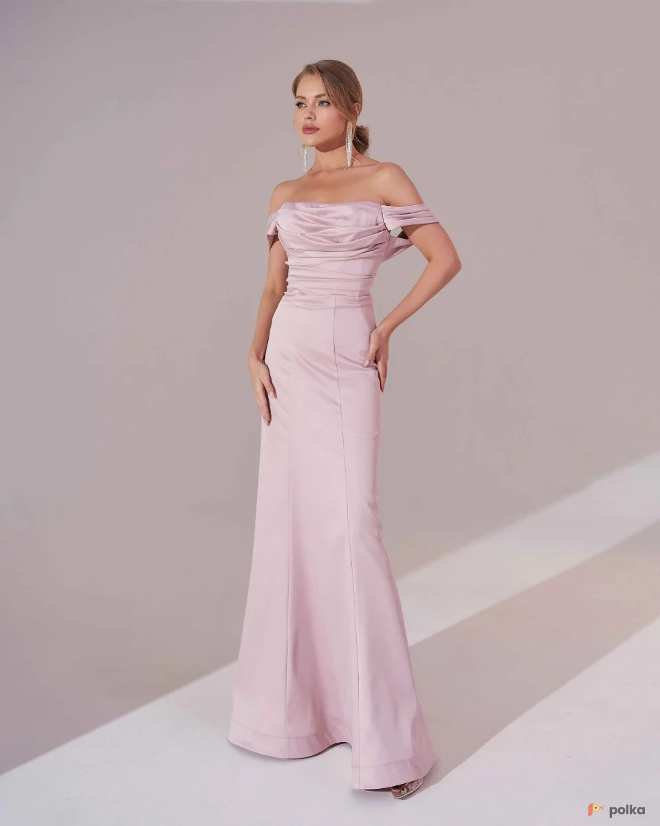 Возьмите Платье вечернее Эдита пудра напрокат (Фото 1) В Туле