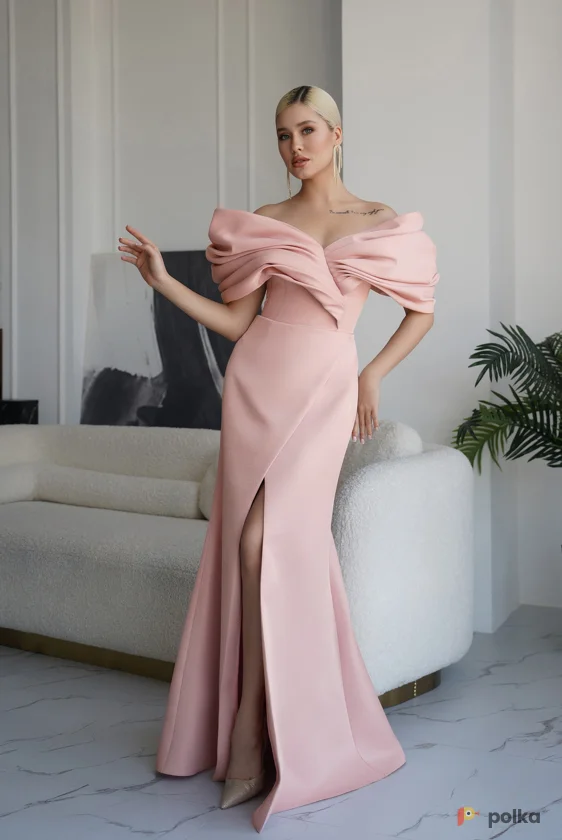 Возьмите Платье вечернее Санторини пудра напрокат (Фото 1) В Туле