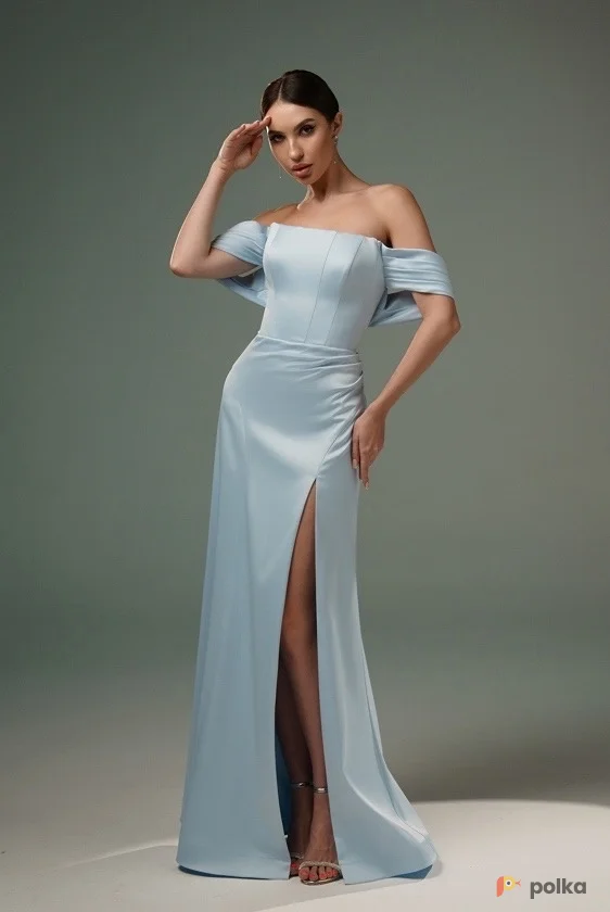 Возьмите Платье вечернее Аида Голубое напрокат (Фото 1) В Туле