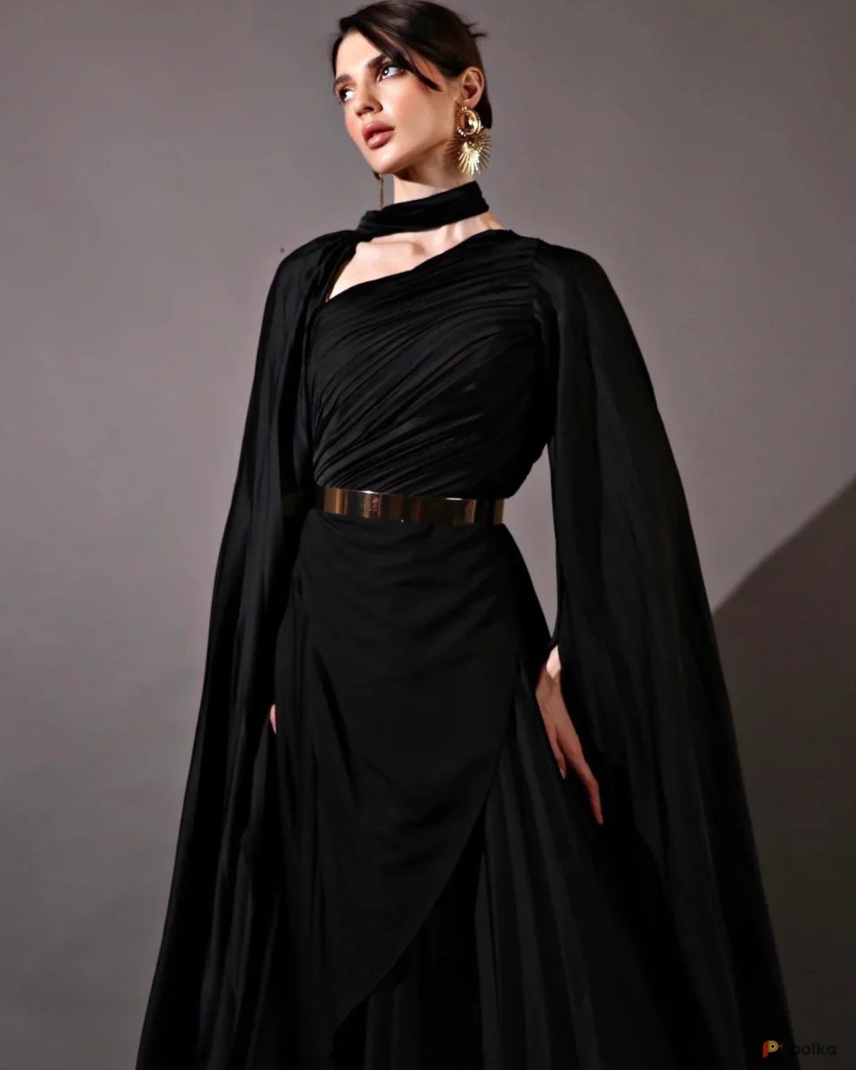 Возьмите Платье вечернее Эмине чёрное напрокат (Фото 1) В Туле