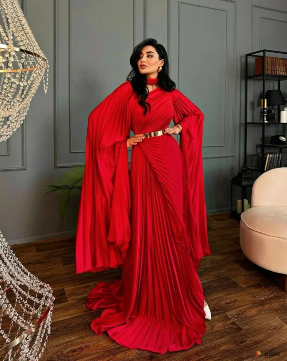 Возьмите Платье вечернее Эрмине красное напрокат (Фото 1) В Туле