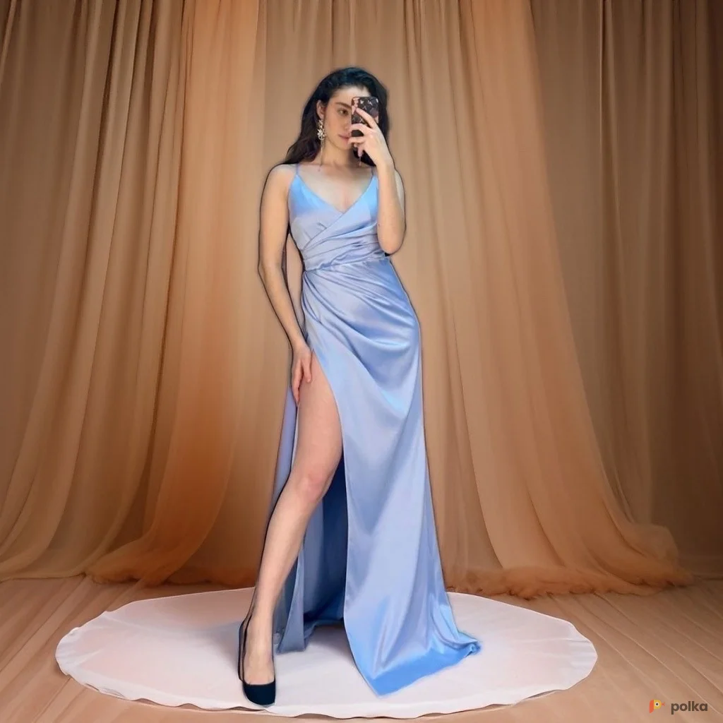 Возьмите Платье вечернее Аурелия голубое напрокат (Фото 1) В Туле