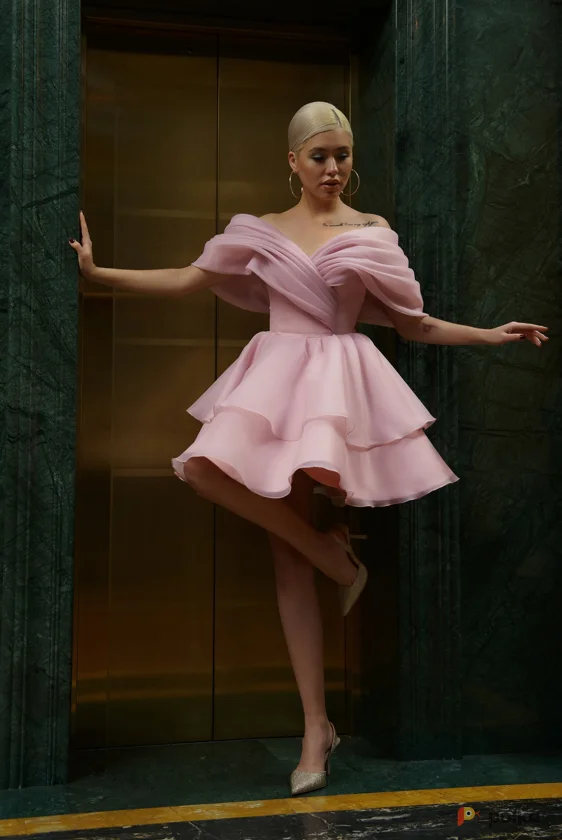 Возьмите Платье вечернее Ванесса пудра напрокат (Фото 1) В Туле