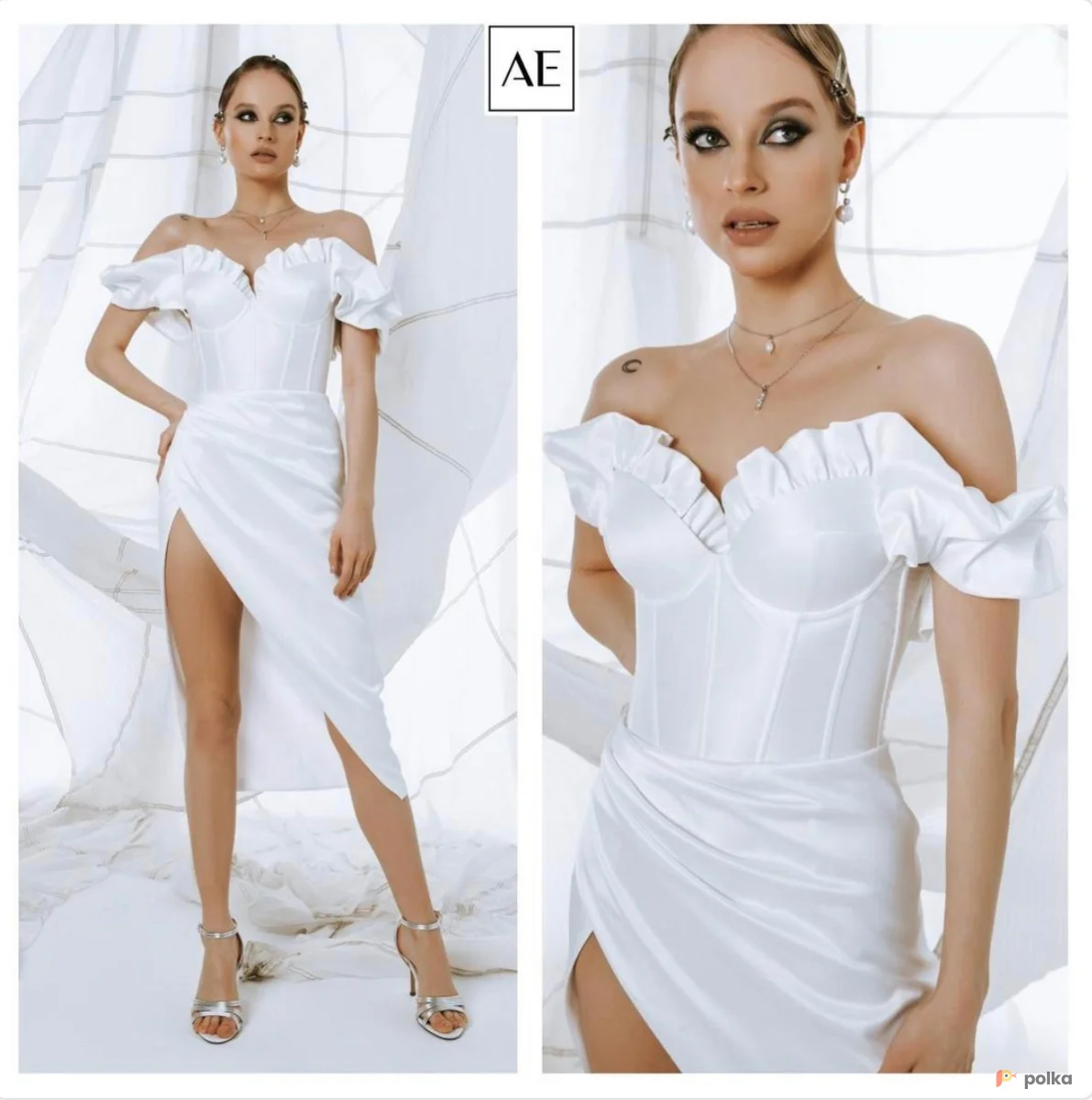 Возьмите Платье свадебное Элария белое напрокат (Фото 1) В Туле