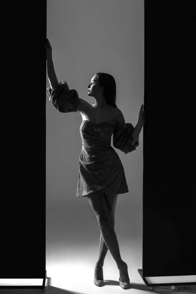 Возьмите Платье вечернее Риччи темное серебро мини напрокат (Фото 1) В Туле