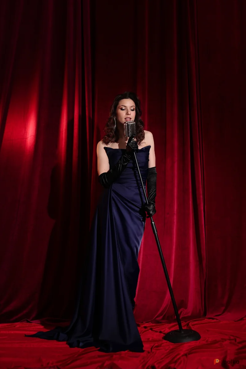 Возьмите Платье вечернее Армани Синее напрокат (Фото 1) В Туле