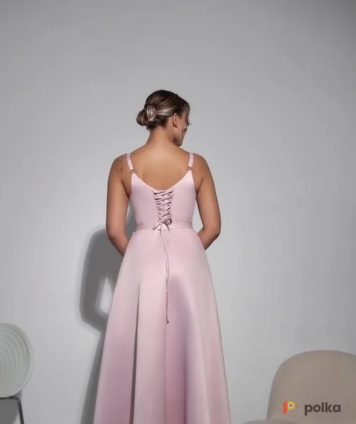 Возьмите Платье вечернее Жаклин пудра миди напрокат (Фото 1) В Туле