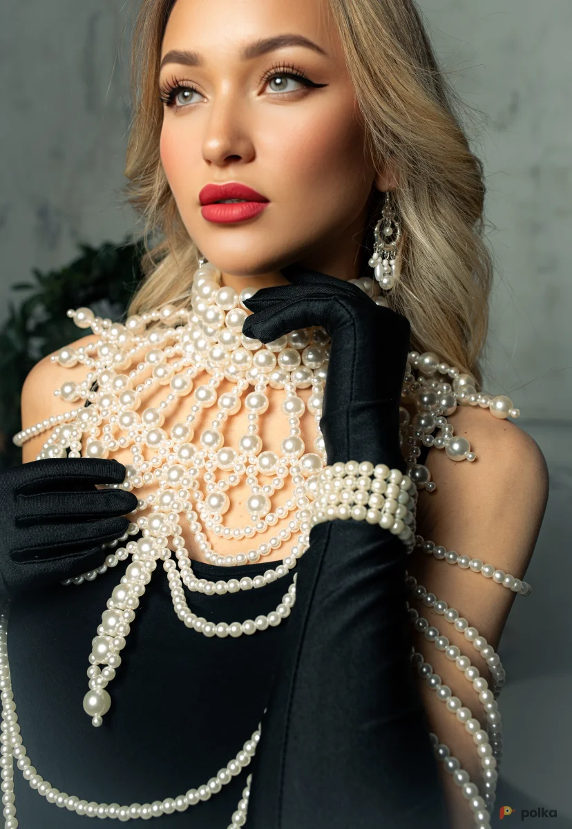 Возьмите Бодичейн жемчужный, украшение на шею, колье напрокат (Фото 1) в Москве