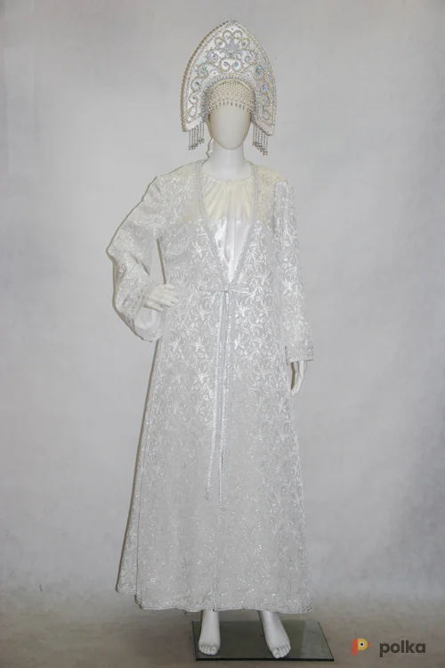 Возьмите СНЕГУРОЧКА ЗИМА (парча белая) напрокат (Фото 1) в Москве