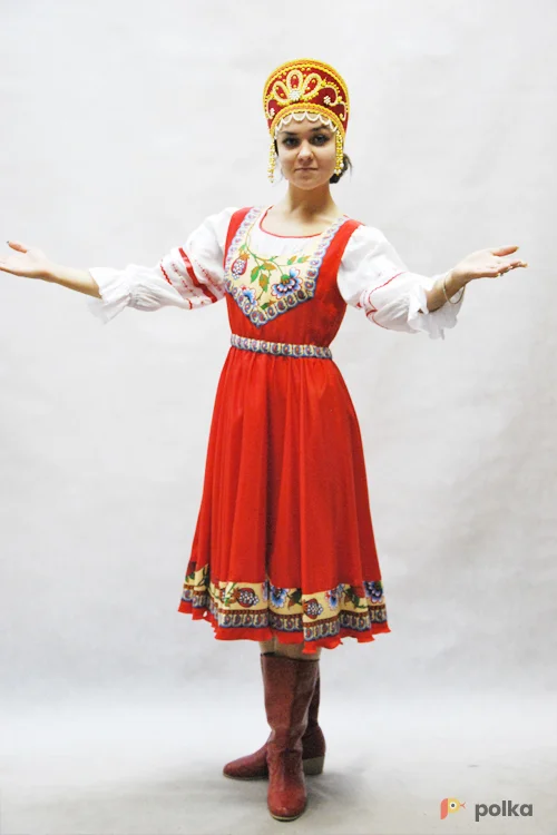 Возьмите РУССКИЙ НАРОДНЫЙ КОСТЮМ (кадрильный) №1 напрокат (Фото 1) в Москве