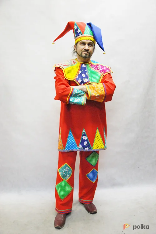 Возьмите КОСТЮМ СКОМОРОХА (габардин) напрокат (Фото 1) в Москве