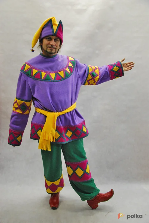 Возьмите КОСТЮМ СКОМОРОХА (флис, на теплой подкладке) №6 напрокат (Фото 1) в Москве