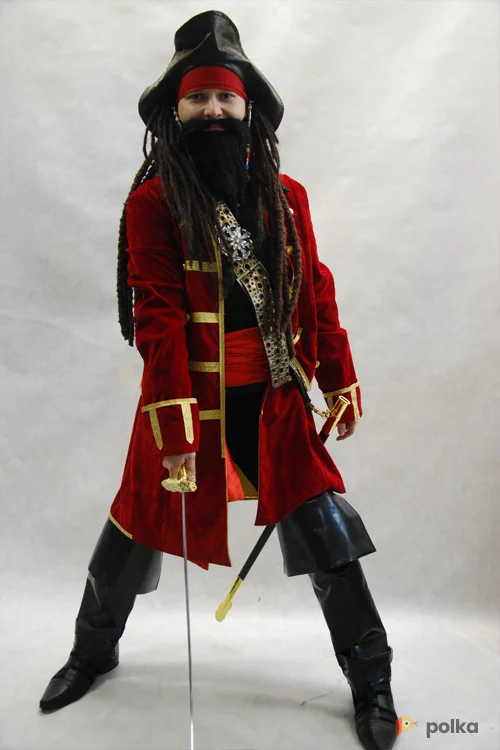 Возьмите "КОСТЮМ ПИРАТА ЭДВАРД ""ЧЕРНАЯ БОРОДА"" " напрокат (Фото 1) в Москве