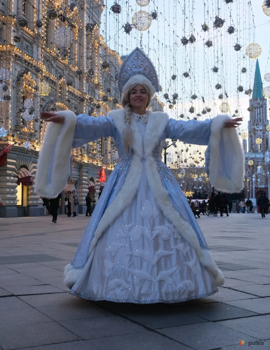 Возьмите Снегурочка вип голубая костюм напрокат (Фото 1) в Москве
