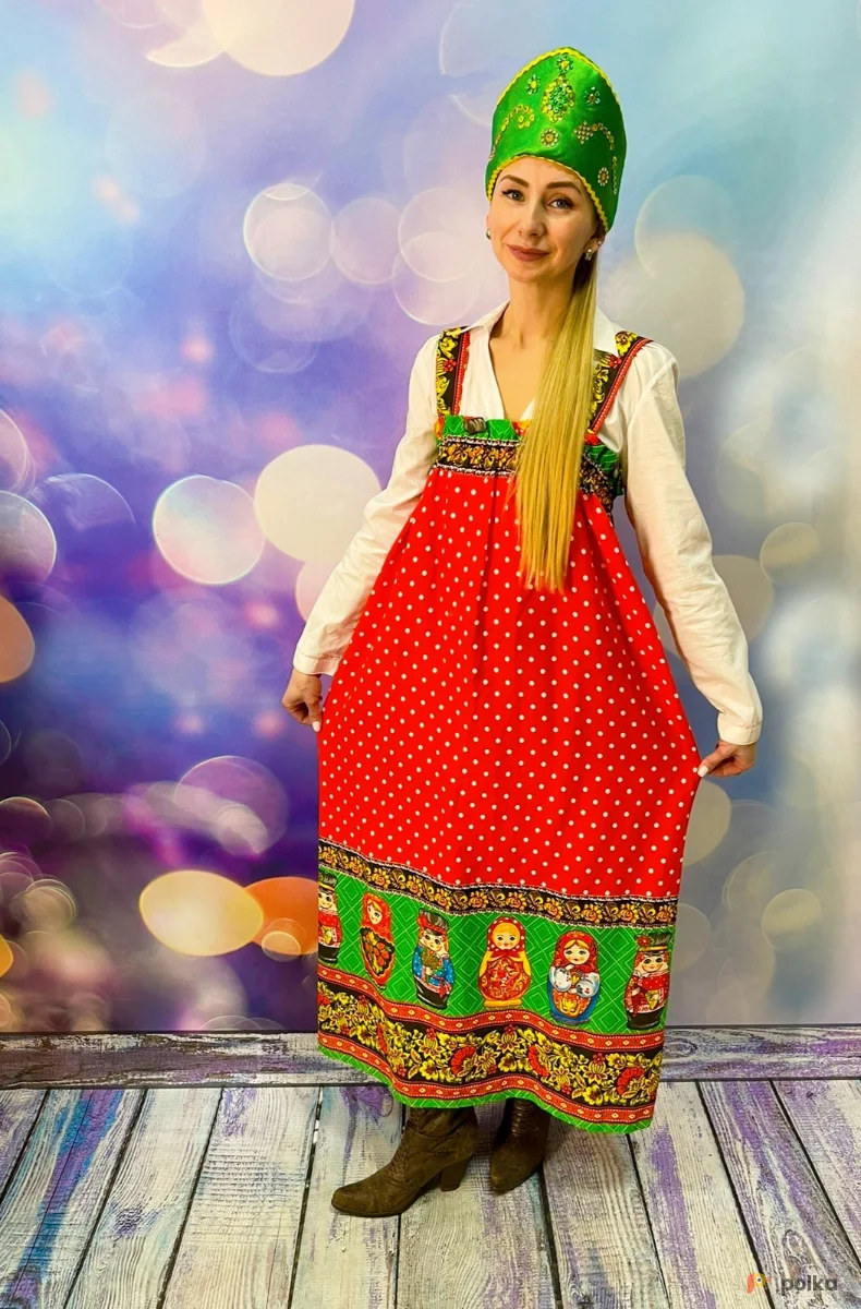Возьмите Русско-народный женский костюм напрокат (Фото 1) в Москве