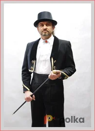 Возьмите Дрессировщик цирка черный костюм напрокат (Фото 1) в Москве