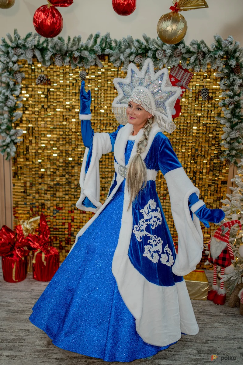 Возьмите Снегурочка вип синяя костюм напрокат (Фото 1) в Москве