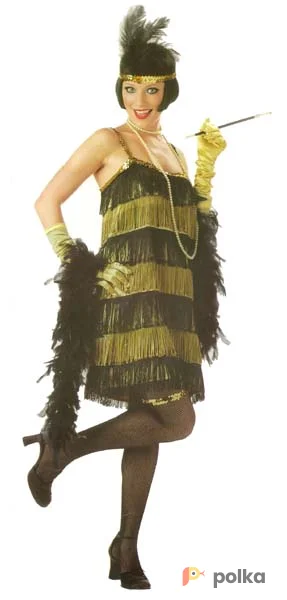 Возьмите Ретро черно-желтое платье напрокат (Фото 1) в Москве