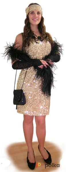 Возьмите Чикаго паетки платье напрокат (Фото 1) в Москве