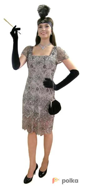 Возьмите Гетсби серебро платье напрокат (Фото 1) в Москве