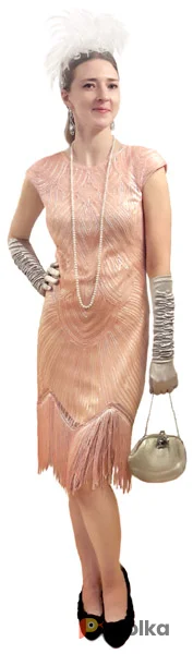 Возьмите Чикаго розовое люкс Платье напрокат (Фото 1) в Москве