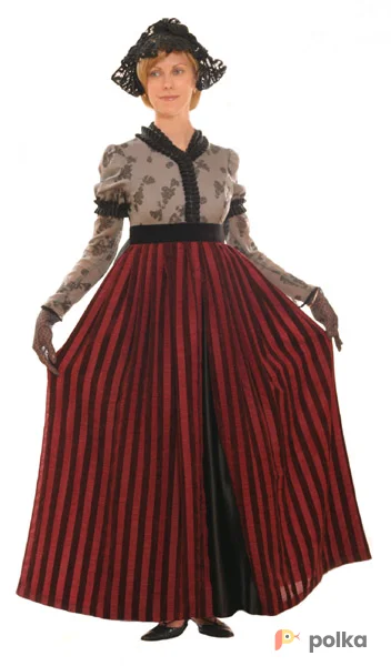 Возьмите Платье Бордовое с серым напрокат (Фото 1) в Москве