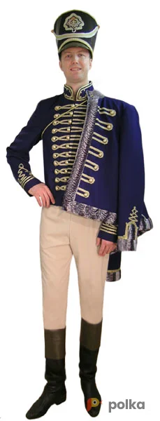 Возьмите Гусар синий Костюм напрокат (Фото 1) в Москве