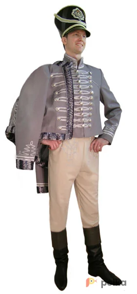 Возьмите Гусар серый Костюм напрокат (Фото 1) в Москве