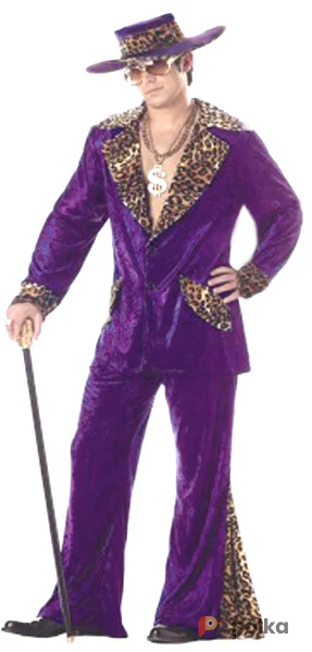 Возьмите Сутенер фиолетовый Костюм напрокат (Фото 1) в Москве