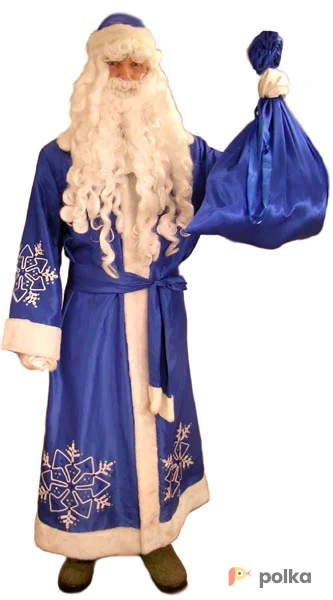 Возьмите Мороз синий шелк Костюм напрокат (Фото 1) в Москве