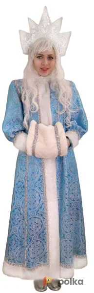 Возьмите Снегурочка голубая узорная Костюм напрокат (Фото 1) в Москве