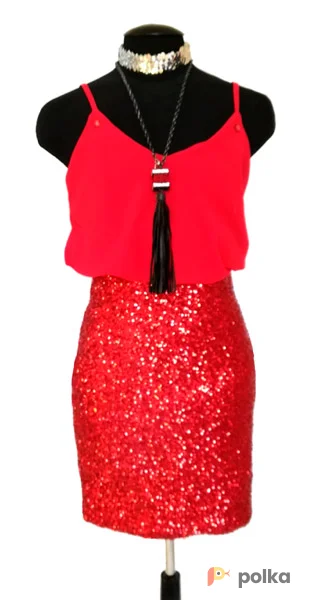 Возьмите Платье красные пайетки напрокат (Фото 1) в Москве