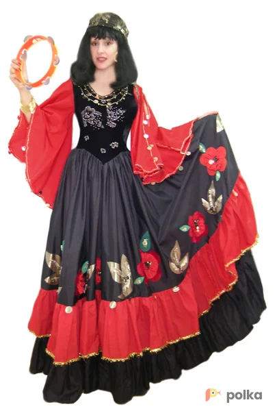 Возьмите Костюм Цыганки "красные маки" напрокат (Фото 1) в Москве