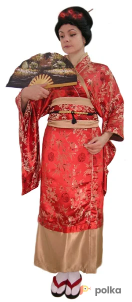 Возьмите Гейша красная шёлк Костюм напрокат (Фото 1) в Москве