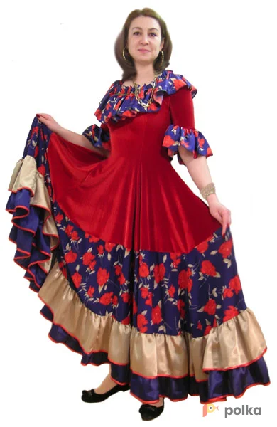 Возьмите Бархатное цыганское платье напрокат (Фото 1) в Москве