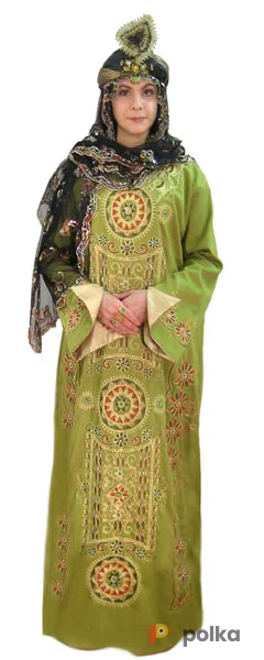 Возьмите Восточное оливковое Платье напрокат (Фото 1) в Москве