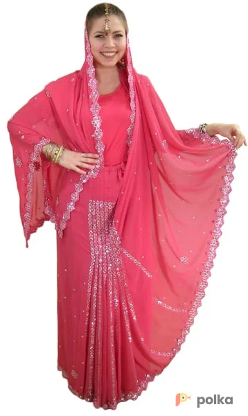 Возьмите Сари розовое Платье напрокат (Фото 1) в Москве