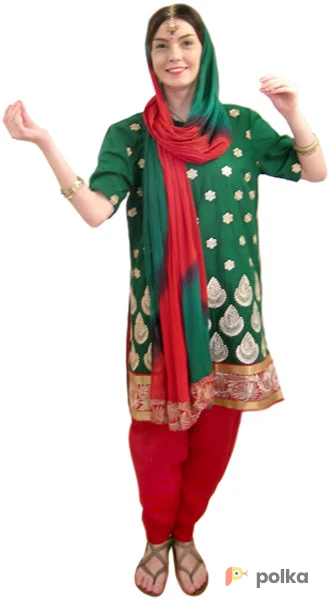 Возьмите Индианка в зеленом Костюм напрокат (Фото 1) в Москве