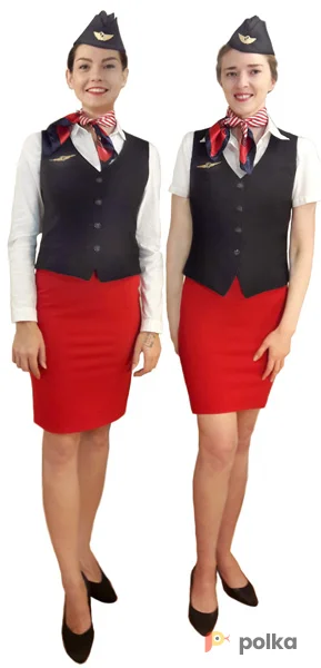 Возьмите Стюардессы красные Костюм напрокат (Фото 1) в Москве