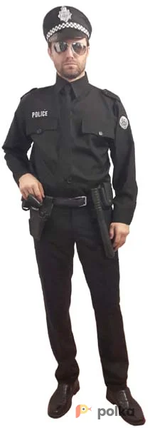 Возьмите Американский полицейский черный костюм напрокат (Фото 1) в Москве