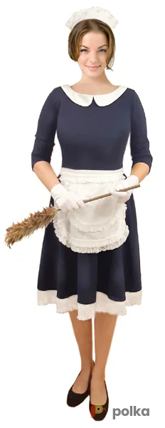 Возьмите Горничная синее платье напрокат (Фото 1) в Москве